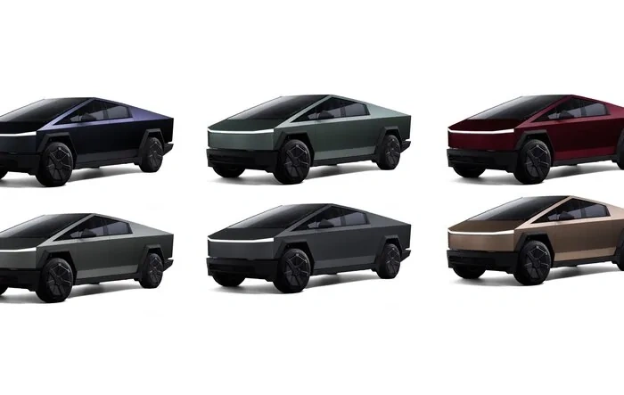 6 new color paint films released for Cybertruck (factory - dealer install)