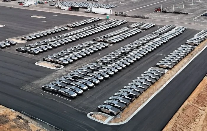 340 Cybertrucks spotted at Giga Texas today 4/15/24
