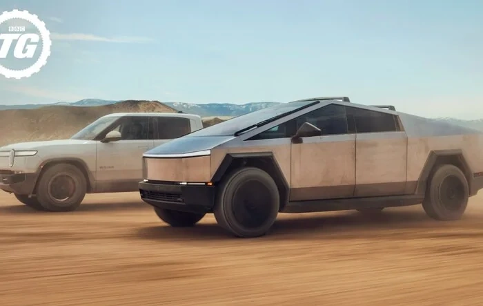 Cybertruck vs Rivian R1T: Off-Road Drag Race - by Top Gear
