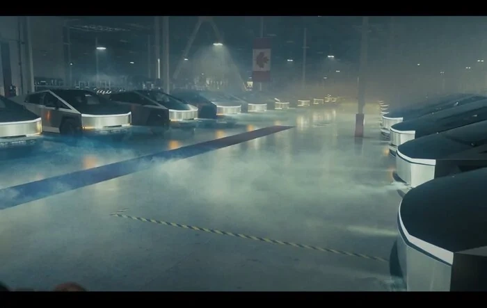 Crazy Cybertruck delivery event in Canada (BC) - Video
