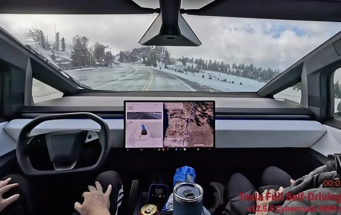 Cybertruck on FSD 12.5.5 Drives Us 99% of the Time on 1,126 miles (1,812km) Road Trip