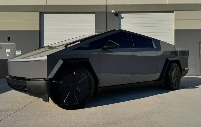 (PURE PPF) Gold Dust Grey Cybertruck wrapped by AZ Auto Aesthetics