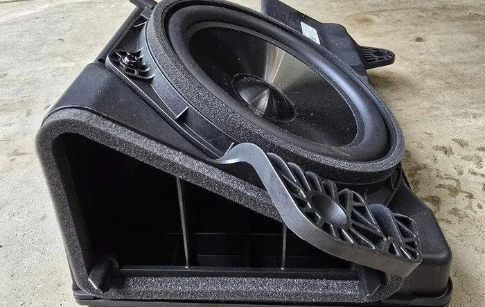 Cybertruck subwoofer teardown reveals why stereo system's bass is so good