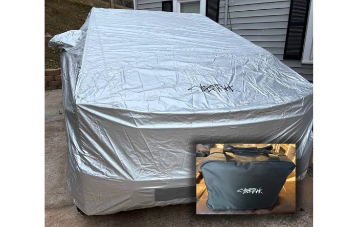 Cybertruck OEM Car Cover Installed - Review & Photos