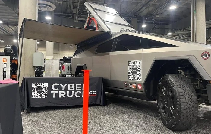 CYBERTRUCKco CyberCamper build on display at LA Auto show this weekend!, let us know what you think!