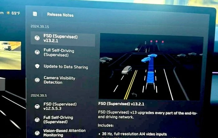 FSD V13 begins installing to Cybertrucks! -- V13.2.1
