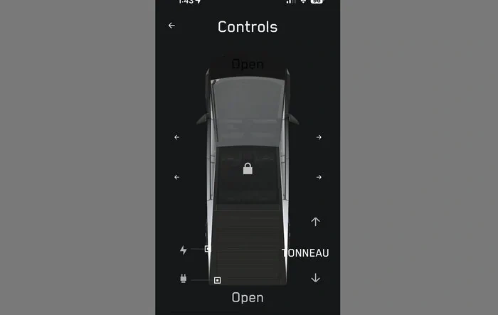 Open Doors Control now in Tesla app for Cybertruck with 2024.44.25.5