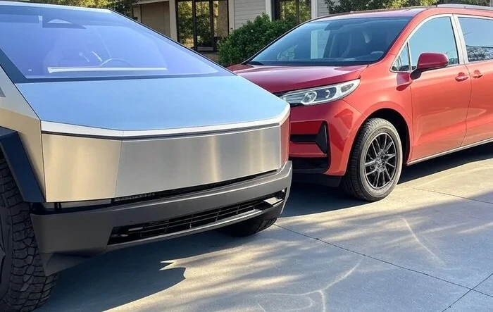 Went from getting a minivan to a Cybertruck. The perfect family hauler.