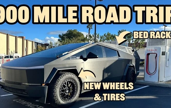 900 Mile Road Trip Efficiency Test w/ Modded Cybertruck