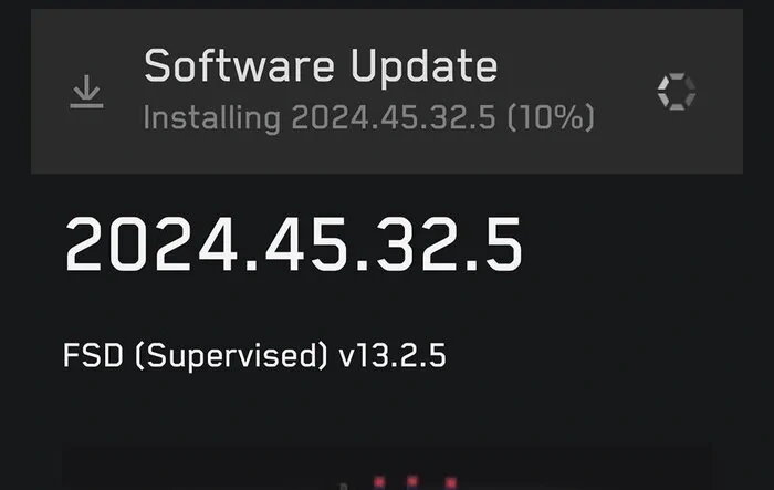 Software Update 2024.45.32.5 Installed