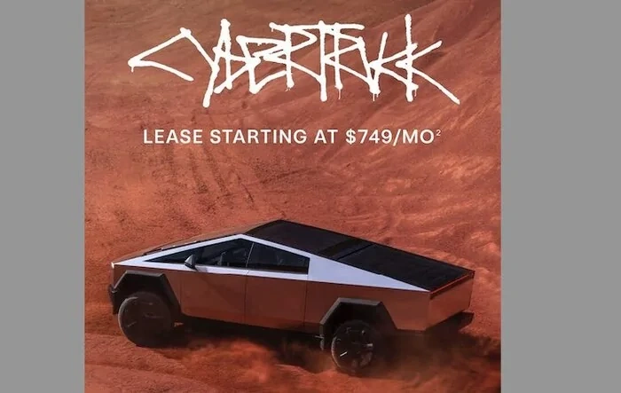Cybetruck Lease Price now starting at $749/mo (decreased ~$150/mo)