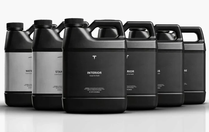 Detail Kit Refill Bottles now available in the Tesla Shop - $40/each