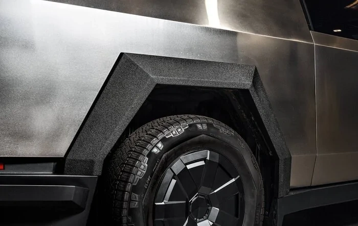 Unplugged Performance Cybertruck Wide Fender Flares - Bed Liner Finish