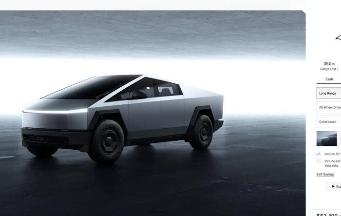Long Range RWD Cybertruck launched!  362 miles range w/ soft tonneau ($62,490 w/ tax credit)