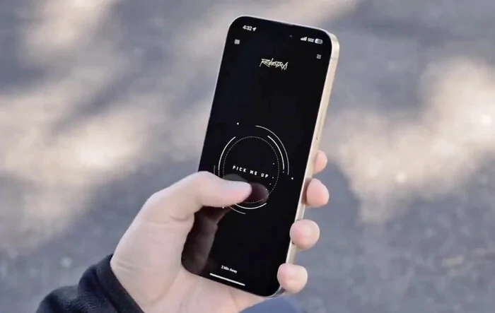 Robotaxi Hail Riding Tesla App - First Look!