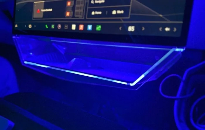 Clear storage tray lighting mod (under screen). Cheap, easy and fun.