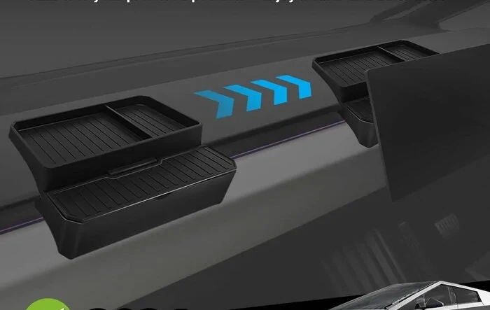 BestEVMod New Adjustable Cybertruck Dashboard Organizer!
