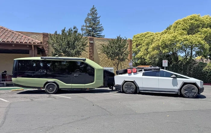 Pebble Flow towing w/ Cybertruck far exceeded my expectations