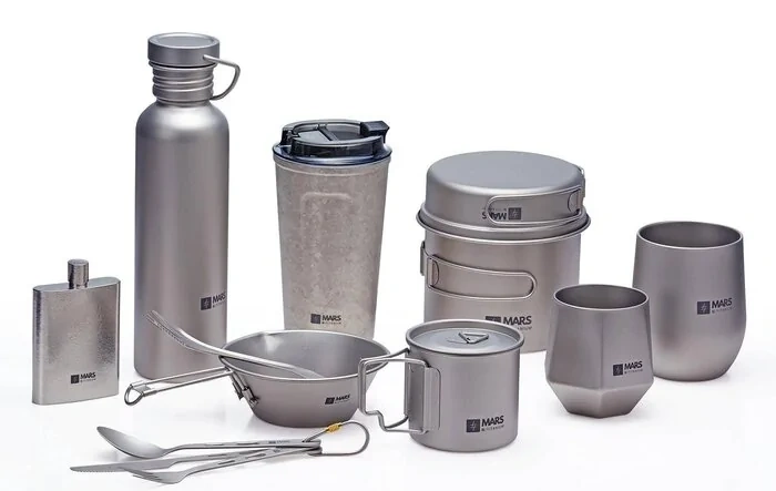 Mars AeroTi: Pure Titanium Camping Cookware, Drinkware, Utensil and More!