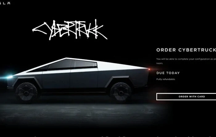 2022 production estimate removed from Cybertruck order page on Tesla.com