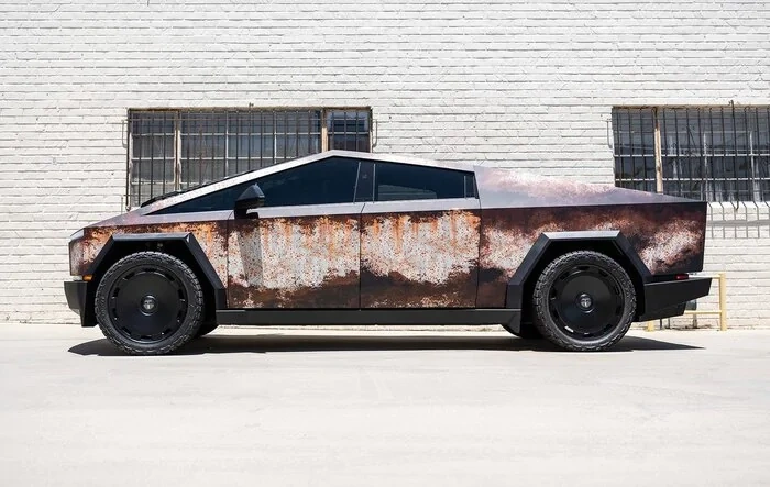 New Design! Cybertruck RUST custom printed wrap -- T Sportline