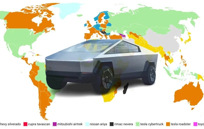 Cybertruck second most searched EV on Google