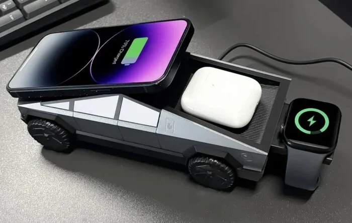 Cybertruck 3-in-1 Wireless Charger Stand Now Available! [Cybergear]