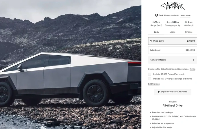 BREAKING: RWD (Single Motor) Cybertruck Discontinued. The Cybertruck now starts at $79,990