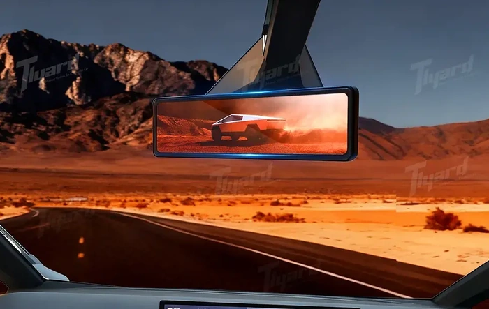 Unlock the Future: The TLYARD Streaming Rearview Mirror for Your Cybertruck (30% off)