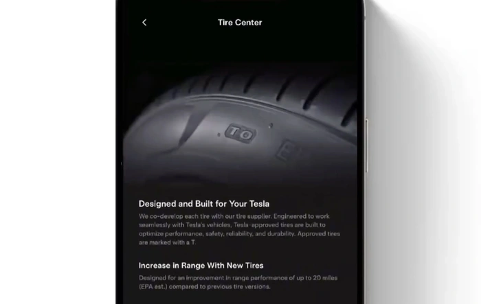 Tire replacement can now be ordered directly in Tesla App (Service Tab)