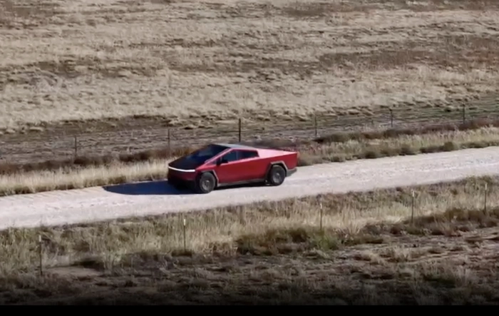 Cybertruck Drone footage