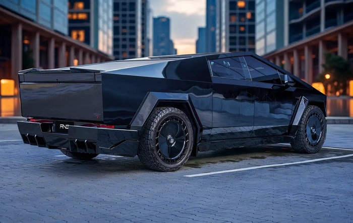 New project: Gloss Black Body Kit for Tesla Cybertruck by Renegade Design