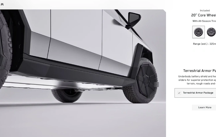 Terrestrial Armor Package can now be ordered & installed directly from the factory (via configurator)