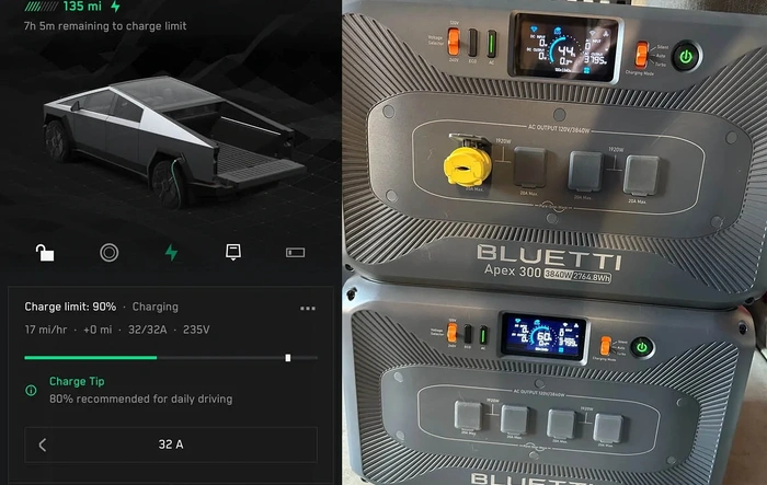 32 Amp Portable Charging - Range Extending w/ Bluetti Apex 300 Battery Power Stations