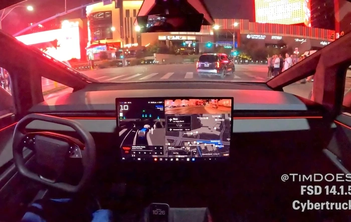 First FSD V14 real world driving videos in Cybertruck