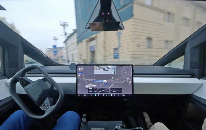 Cybertruck FSD driving in Europe (Prague)!