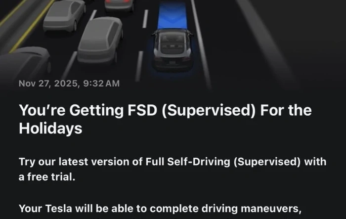 FSD 30-day free trial offer to all 1.5M Tesla owners not already using FSD