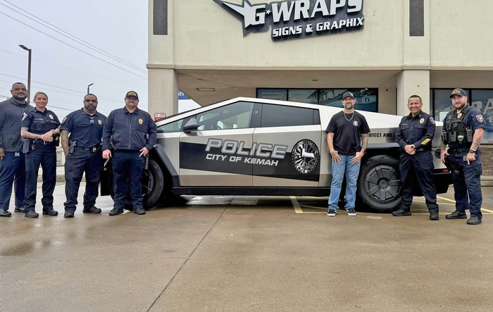 Texas (Kemah) Police Department is testing Cybertruck as a potential patrol vehicle
