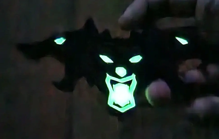 Glow in the dark Cyberbeast logo emblem (3D print .STL file added)