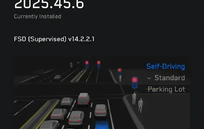 FSD v14.2.2.1 (2025.45.6 Update) installed!