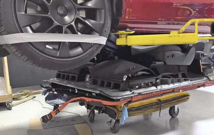 4680 Battery Structural Pack Dropdown From Model Y