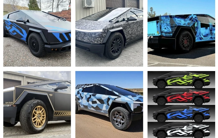 Custom One-of-One Cybertruck Wraps Built Just for You -- by DIY Wrap Club / TESBROS