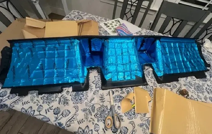 Simple Bass sound improvement using sound deadening material