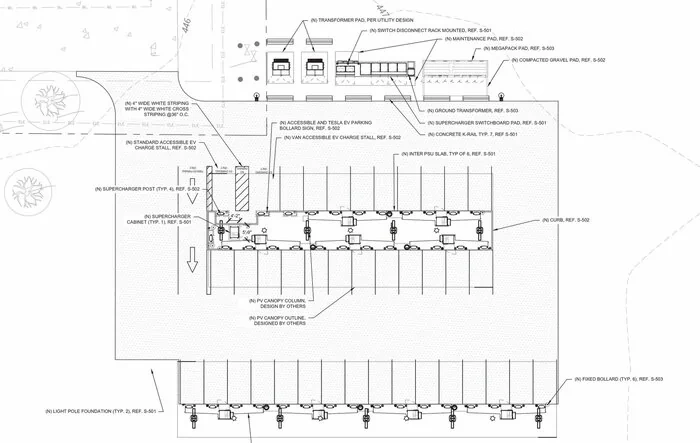 Tesla V4 Supercharger designed station submitted for permitting - in Arizona