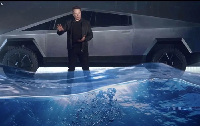 Elon says Cybertruck might have options for hitch mounted motor propeller or special wheel hub with paddles 🚣‍♂️