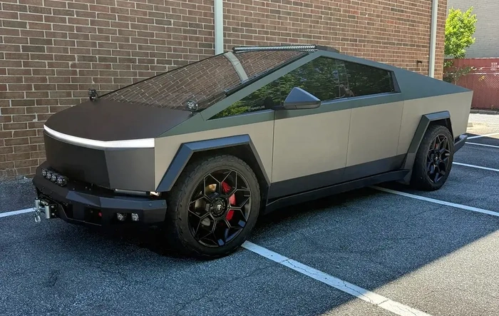 New Satin Meteor Steel Colored PPF -- Latest Trend Setter for Cybertruck (Installed DIY kit from T Sportline)