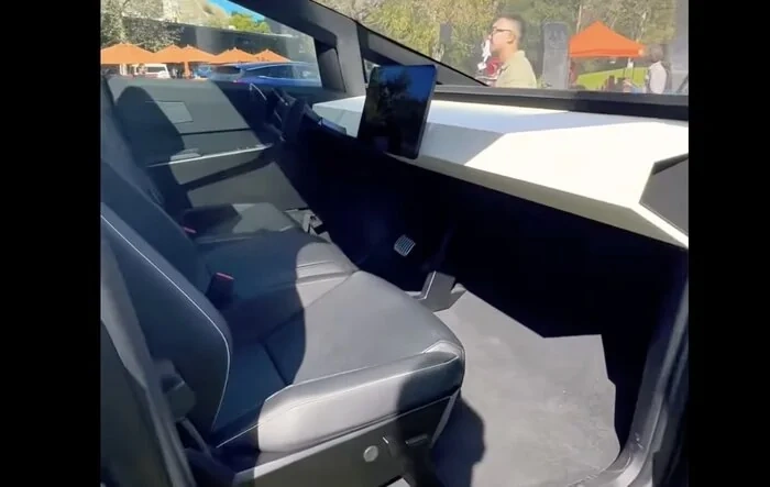 Cybertruck interior video