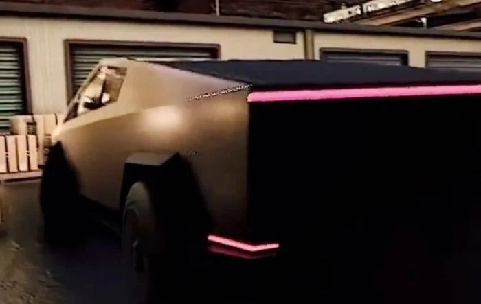 Video of Cybertruck in RWD track mode (CGI)