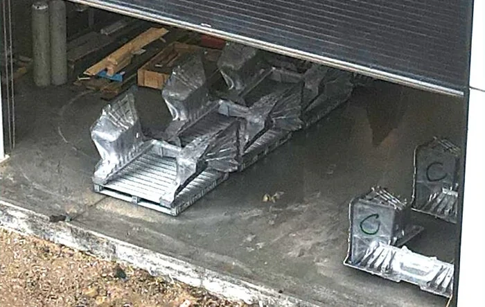 First Cybertruck Front Castings Spotted at Giga Texas!