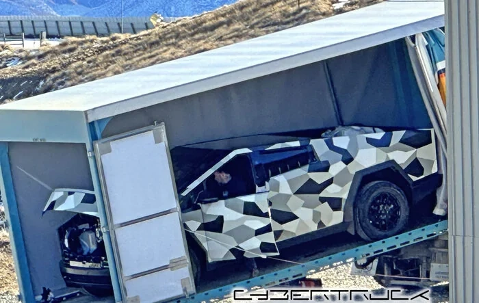 Spotted Cybertruck NZ Winter Testing! Frunk Open View!